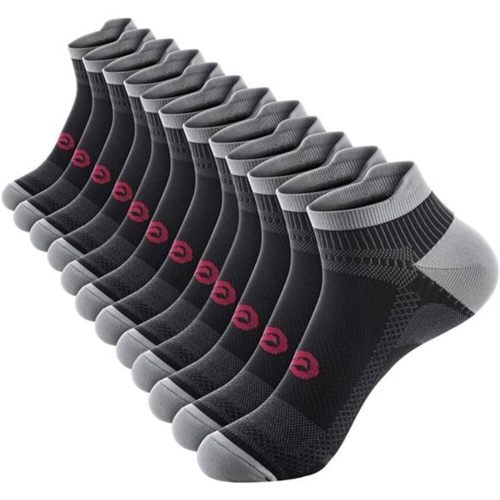 Ankle Compression Sock for Men and Women 2/4/6 Pairs,Low Cut Compression Running